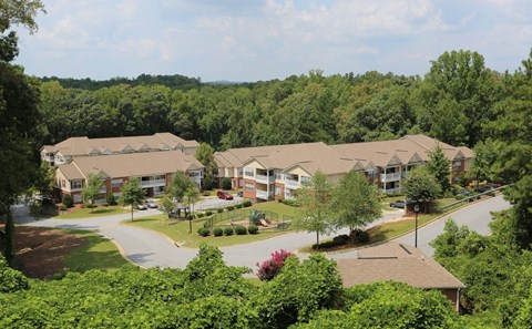 Beautiful buildings at Ashley Cascade in Atlanta, Georgia